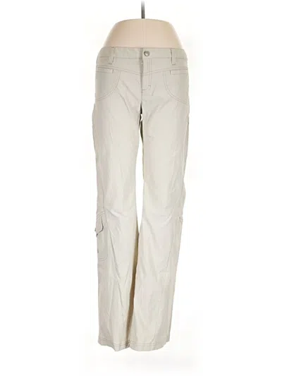 Pre-owned Athleta Cargo Pants In White