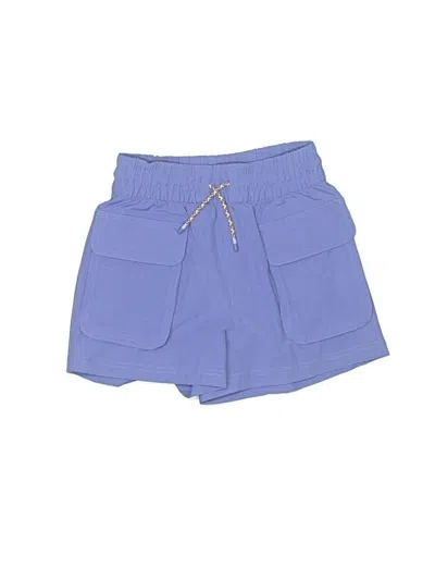 Pre-owned Athleta Kids' Cargo Shorts In Blue