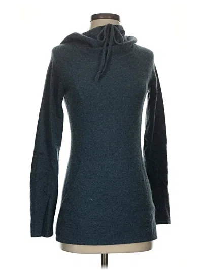 Pre-owned Athleta Cashmere Pullover Sweater In Blue