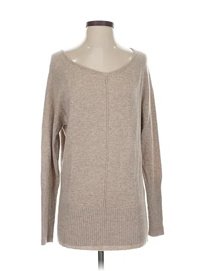 Pre-owned Athleta Cashmere Pullover Sweater In Brown
