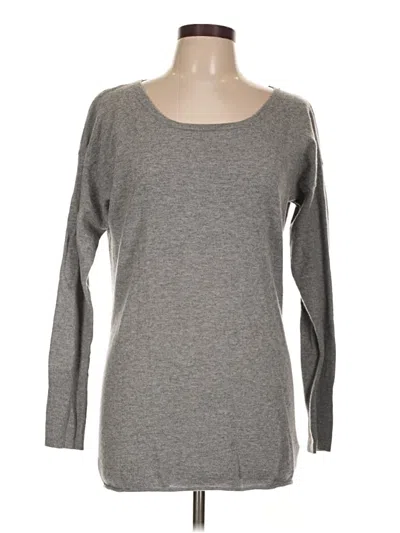 Pre-owned Athleta Cashmere Pullover Sweater In Gray