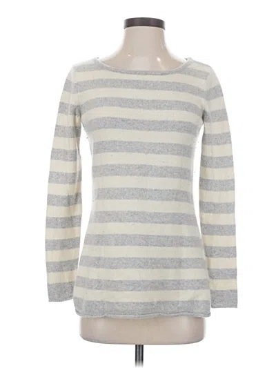 Pre-owned Athleta Cashmere Pullover Sweater In Silver