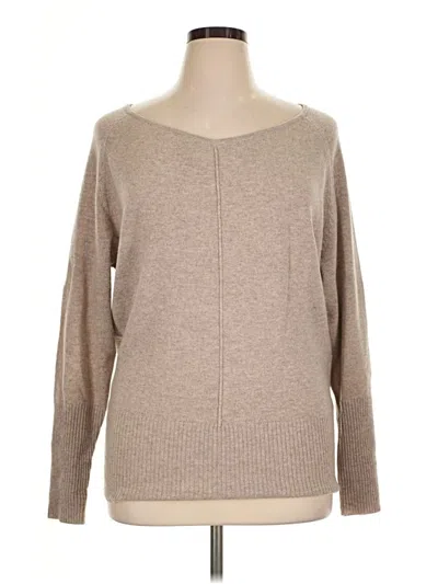 Pre-owned Athleta Cashmere Pullover Sweater In Tan