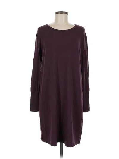 Pre-owned Athleta Casual Dress In Burgundy