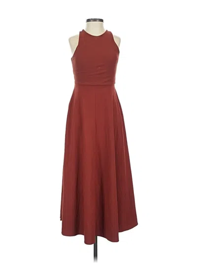 Pre-owned Athleta Casual Dress In Burgundy