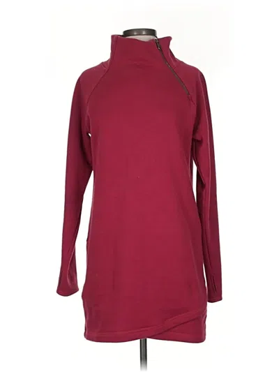 Pre-owned Athleta Casual Dress In Burgundy