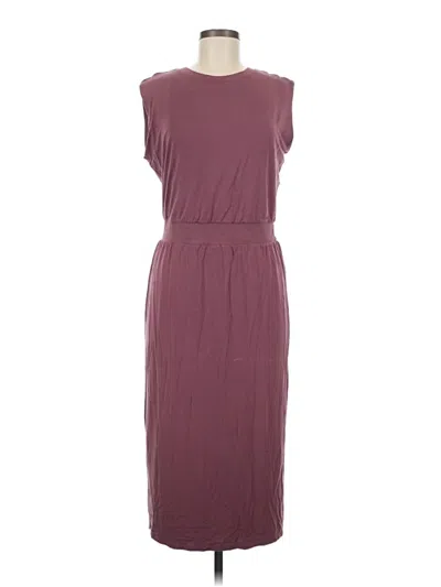 Pre-owned Athleta Casual Dress In Burgundy