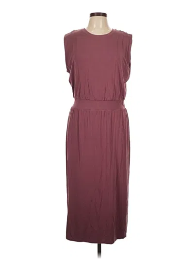 Pre-owned Athleta Casual Dress In Burgundy
