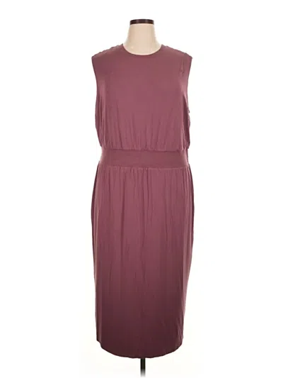 Pre-owned Athleta Casual Dress In Burgundy