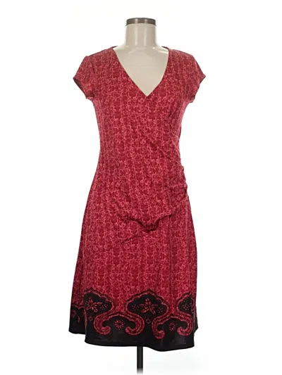 Pre-owned Athleta Casual Dress In Burgundy