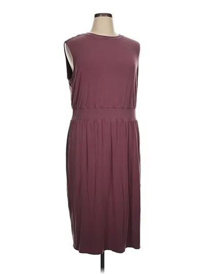 Pre-owned Athleta Casual Dress In Burgundy