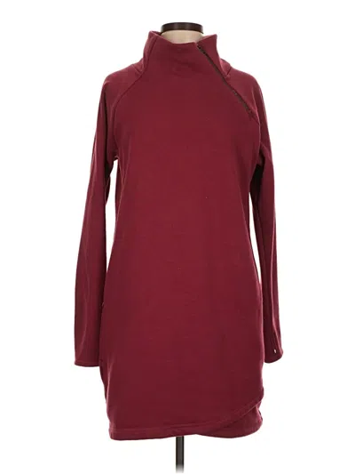 Pre-owned Athleta Casual Dress In Burgundy