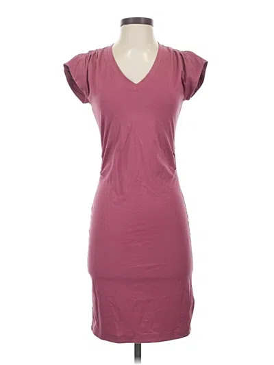 Pre-owned Athleta Casual Dress In Burgundy