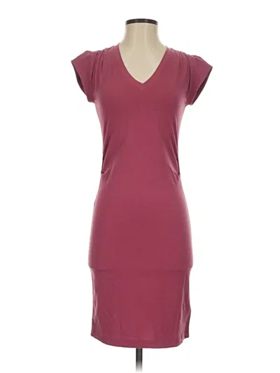 Pre-owned Athleta Casual Dress In Burgundy