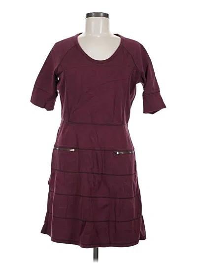 Pre-owned Athleta Casual Dress In Burgundy