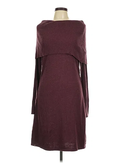 Pre-owned Athleta Casual Dress In Burgundy