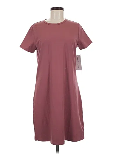 Pre-owned Athleta Casual Dress In Burgundy