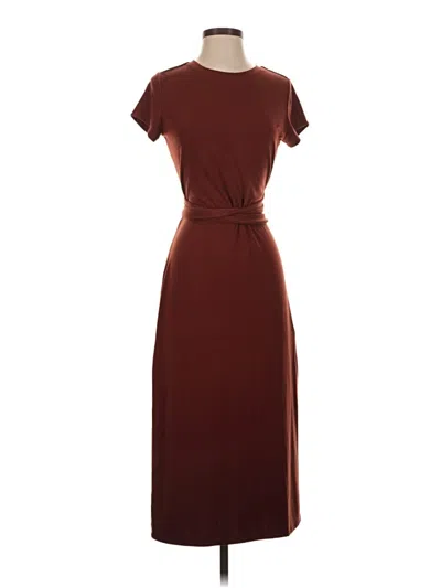 Pre-owned Athleta Casual Dress In Burgundy