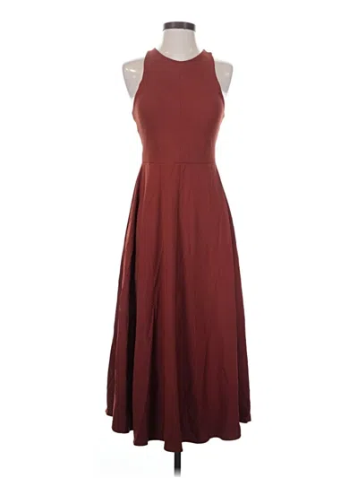 Pre-owned Athleta Casual Dress In Burgundy