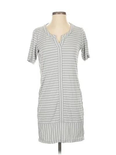 Pre-owned Athleta Casual Dress In Gray