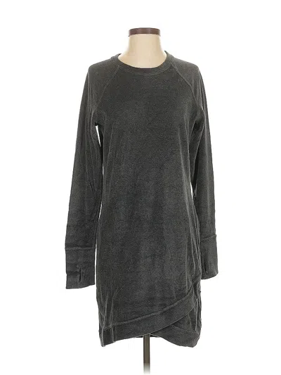Pre-owned Athleta Casual Dress In Gray