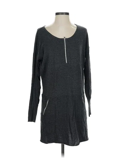 Pre-owned Athleta Casual Dress In Gray