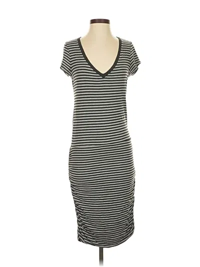 Pre-owned Athleta Casual Dress In Gray