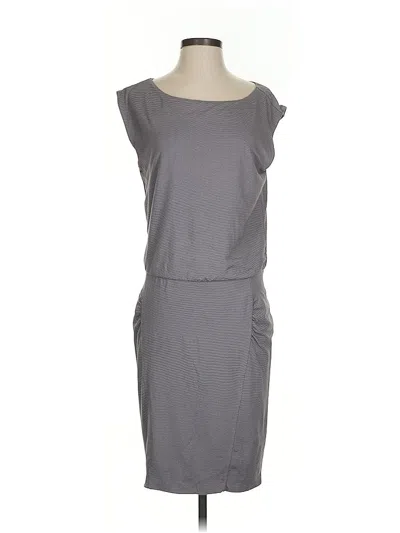 Pre-owned Athleta Casual Dress In Gray