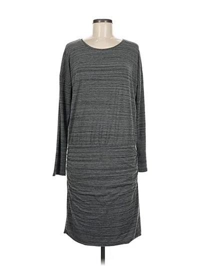 Pre-owned Athleta Casual Dress In Gray