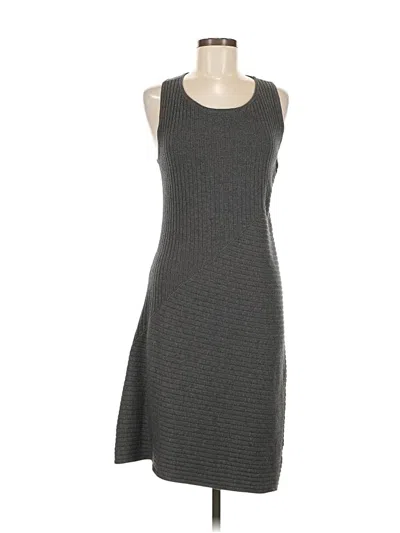 Pre-owned Athleta Casual Dress In Gray