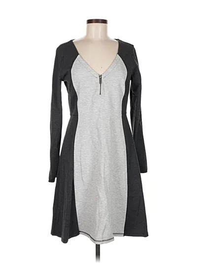 Pre-owned Athleta Casual Dress In Gray