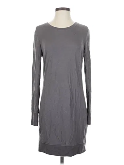 Pre-owned Athleta Casual Dress In Gray