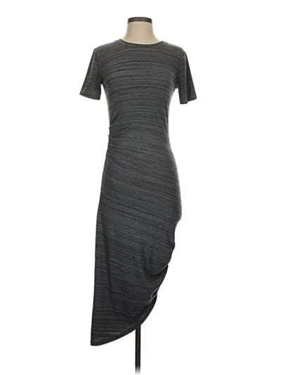 Pre-owned Athleta Casual Dress In Gray