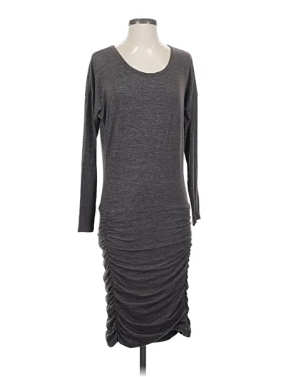 Pre-owned Athleta Casual Dress In Gray