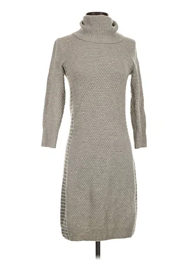 Pre-owned Athleta Casual Dress In Gray