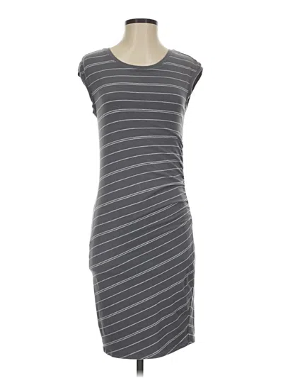 Pre-owned Athleta Casual Dress In Gray