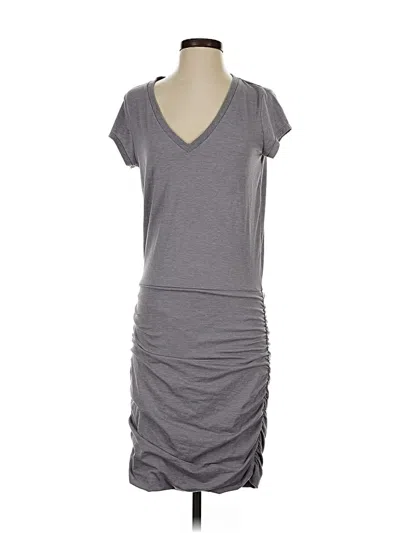 Pre-owned Athleta Casual Dress In Gray