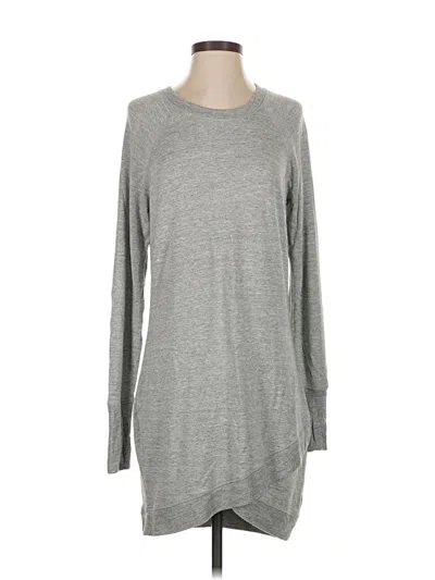 Pre-owned Athleta Casual Dress In Gray