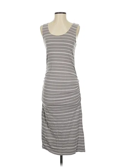 Pre-owned Athleta Casual Dress In Gray