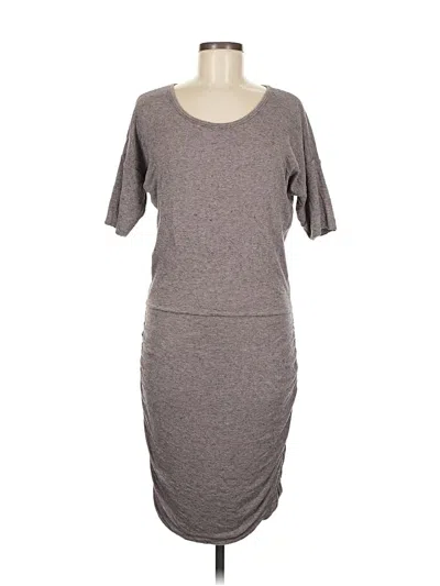 Pre-owned Athleta Casual Dress In Gray
