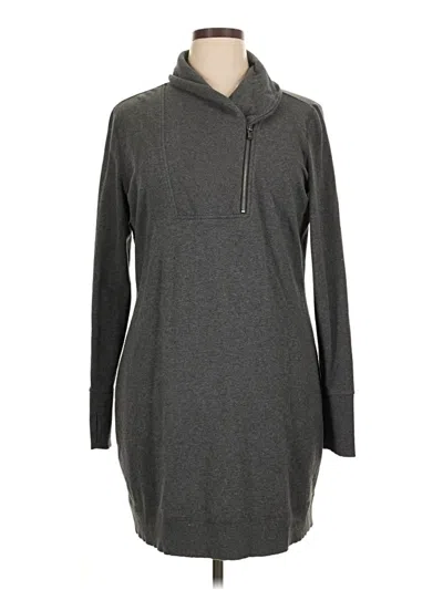 Pre-owned Athleta Casual Dress In Gray