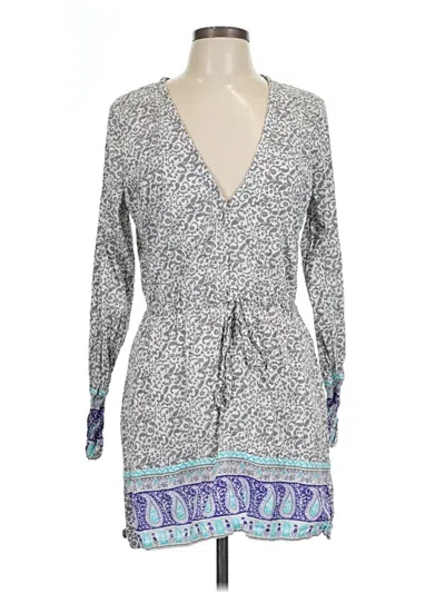 Pre-owned Athleta Casual Dress In Gray