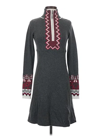 Pre-owned Athleta Casual Dress In Gray