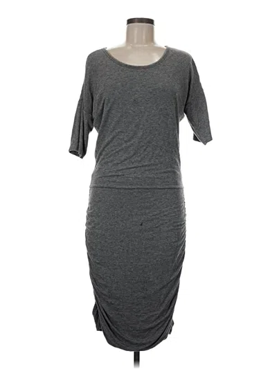Pre-owned Athleta Casual Dress In Gray