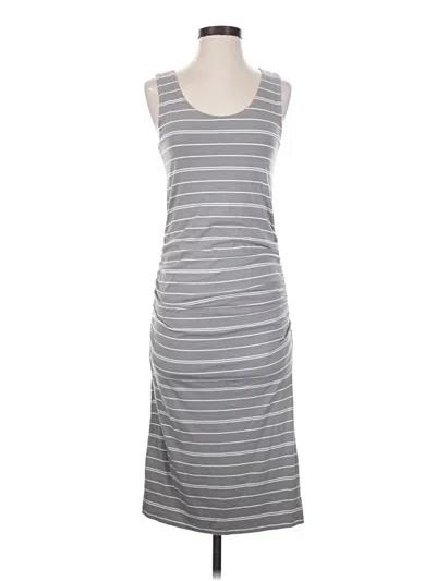 Pre-owned Athleta Casual Dress In Gray