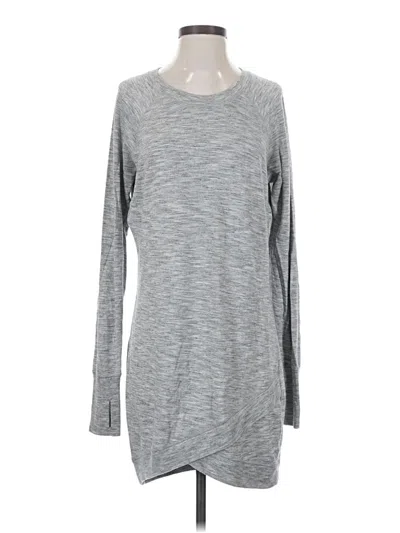 Pre-owned Athleta Casual Dress In Gray