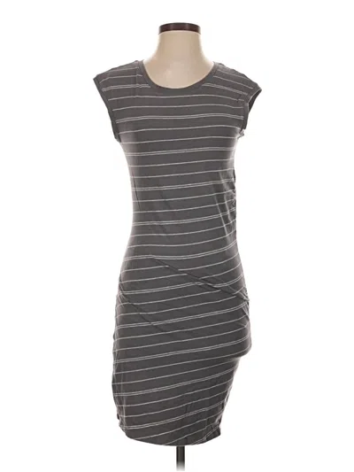 Pre-owned Athleta Casual Dress In Gray