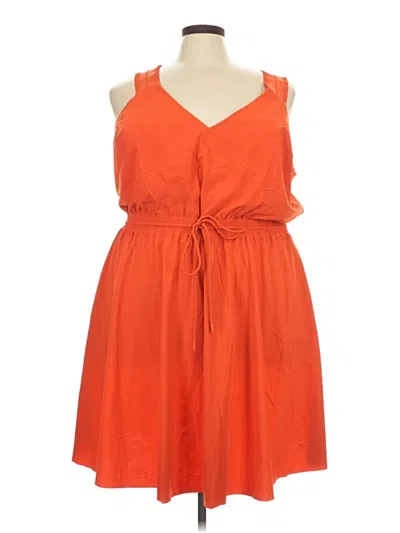 Pre-owned Athleta Casual Dress In Orange