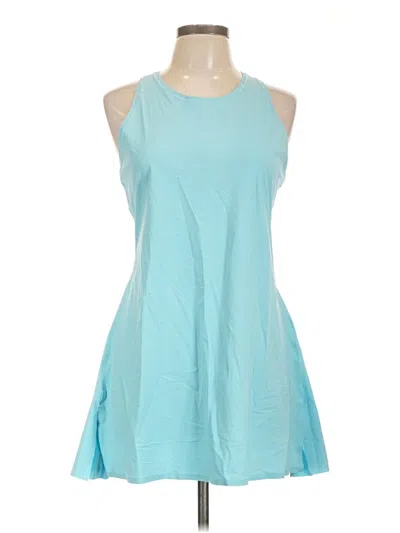 Pre-owned Athleta Casual Dress In Teal