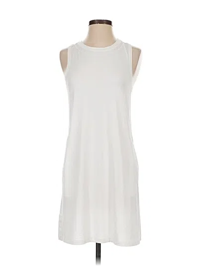 Pre-owned Athleta Casual Dress In White